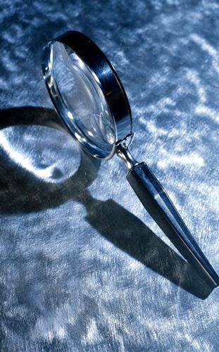picture of magnifying glass, Getty Images ST001091 (RF)